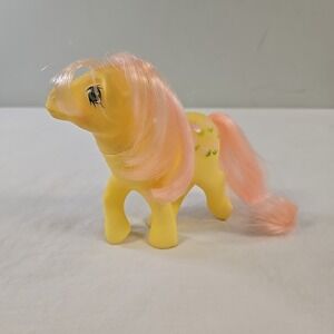 My Little Pony G1 1984 Posey Yellow and Pink Earth Pony
